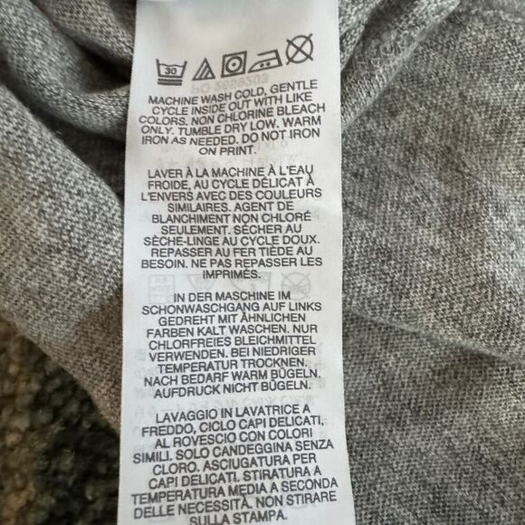 J. Crew long sleeved tshirt with metallic gold print on front and sleeves NWOT S - Picture 10 of 11